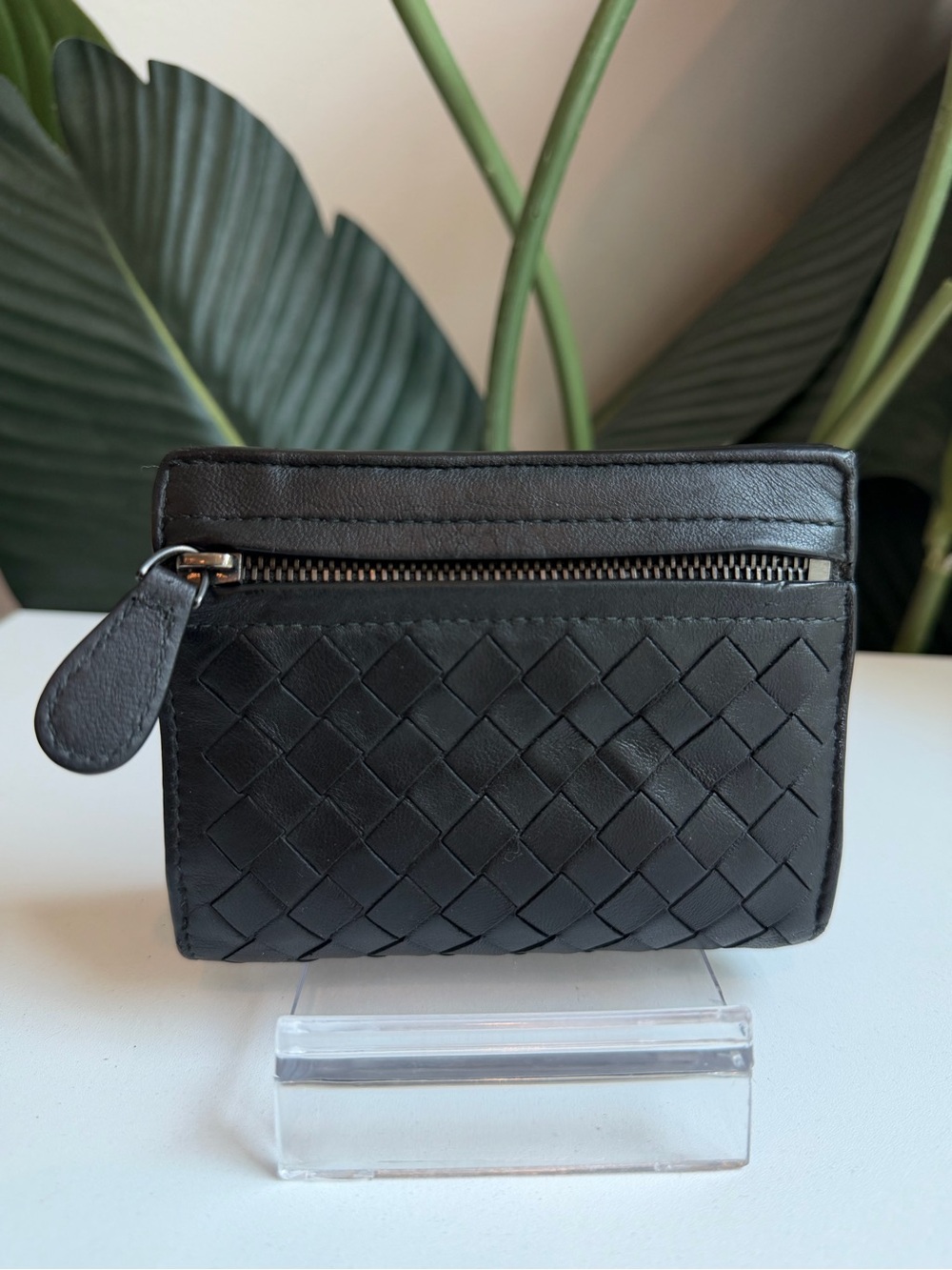Bottega Veneta ‘Intrecciato zip wallet’